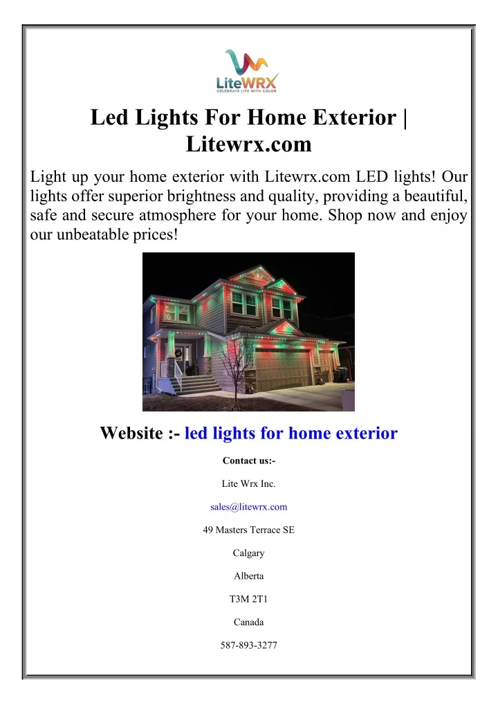 led lights for home exterior litewrx com