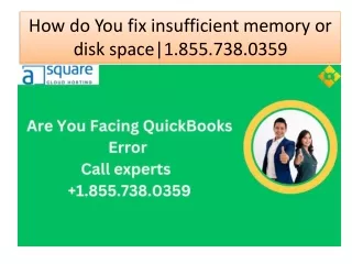 how do you fix insufficient memory or disk space
