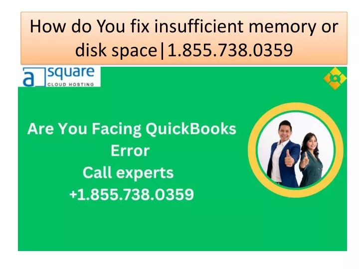 how do you fix insufficient memory or disk space