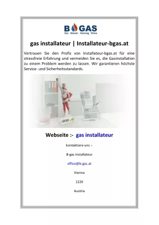 gas installateur  Installateur-bgas.at
