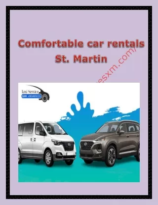 comfortable car rentals St. Martin