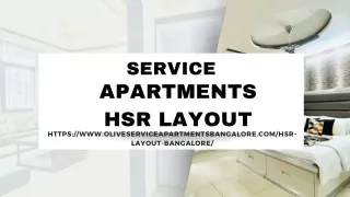 Service Apartments HSR Layout
