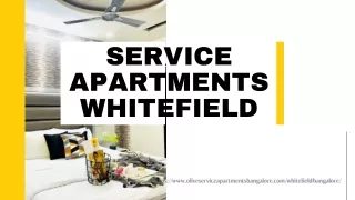 Service Apartments Whitefied
