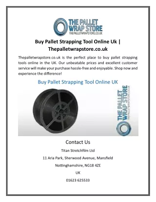 Buy Pallet Strapping Tool Online Uk | Thepalletwrapstore.co.uk