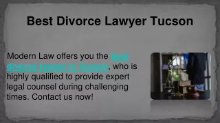 Best Divorce Lawyer Tucson.ppt