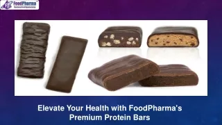 Protein Bar Manufacturer - Fueling Your Health with Delicious Nutrition