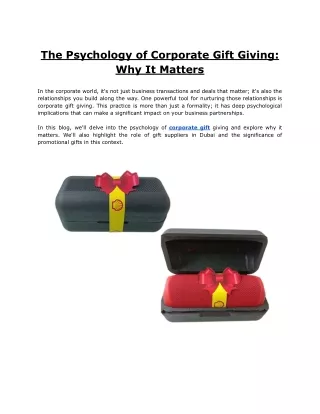 The Psychology of Corporate Gift Giving_ Why It Matters