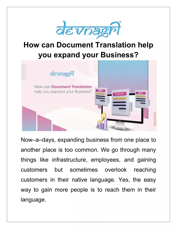 how can document translation help you expand your