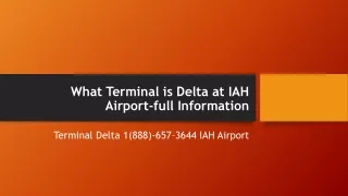 What Terminal is Delta at IAH Airport-full Information