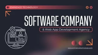 Your Premier Software Company & Web App Development Agency
