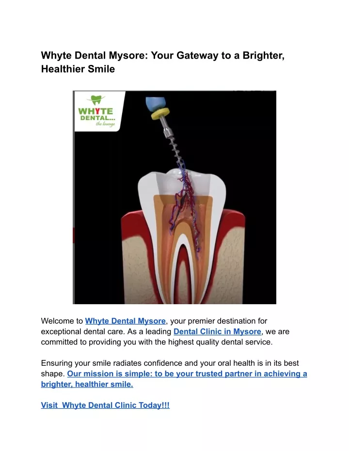 whyte dental mysore your gateway to a brighter