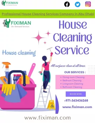 professional house cleaning services company