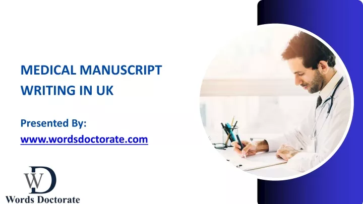 medical manuscript writing in uk