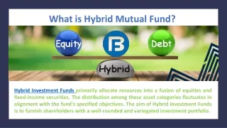 What Is Hybrid Mutual Funds?