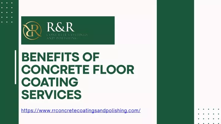 benefits of concrete floor coating services