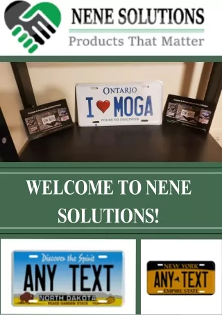 Custom Flag Plates - Nene Solutions