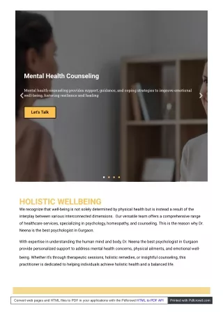 mental health counseling