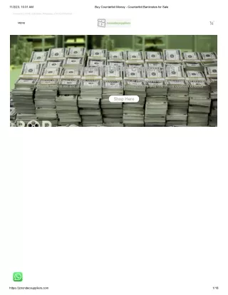 Buy Counterfeit Money - Counterfeit Banknotes for Sale