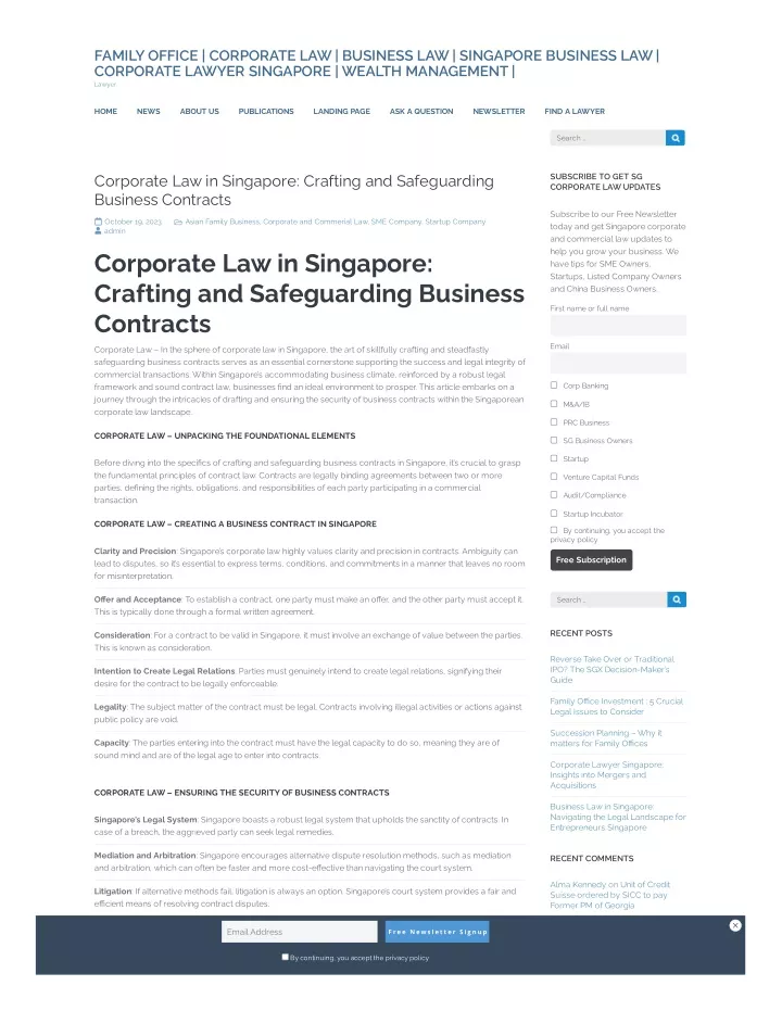 family office corporate law business