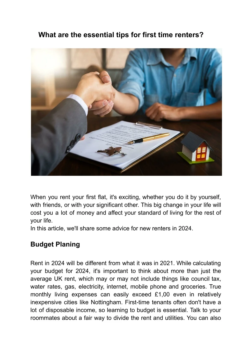 PPT - What are the essential tips for first time renters PowerPoint ...