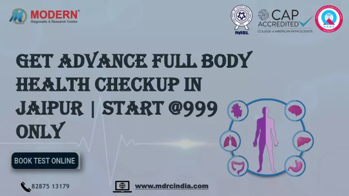 get advance full body health checkup in jaipur start @999 only