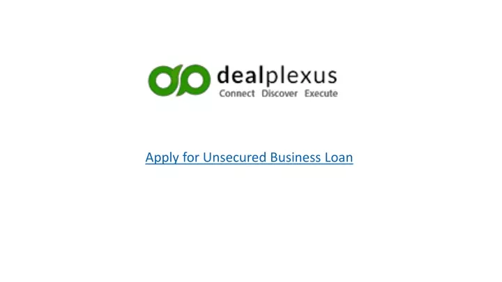 apply for unsecured business loan