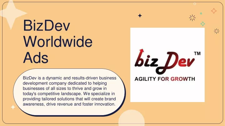 bizdev worldwide ads