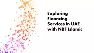 exploring financing services in uae with nbf islamic