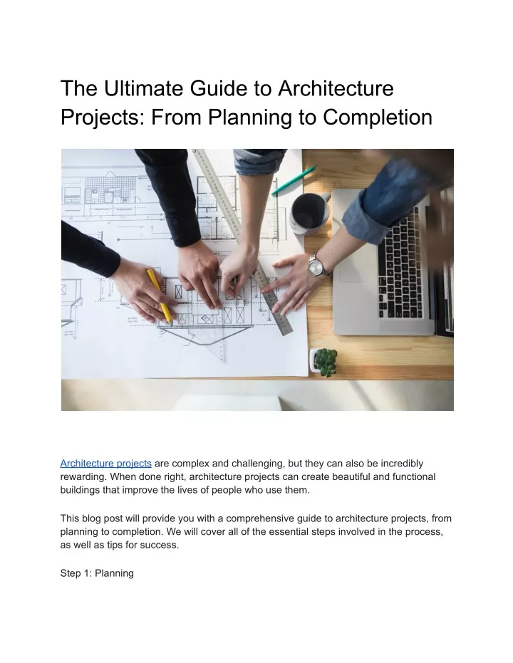 the ultimate guide to architecture projects from