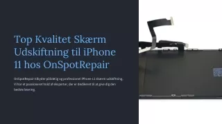 Top Kvalitet Skærm Udskiftning til iPhone 11 hos OnSpotRepair