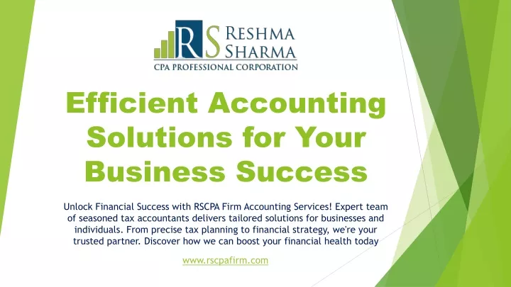 efficient accounting solutions for your business success