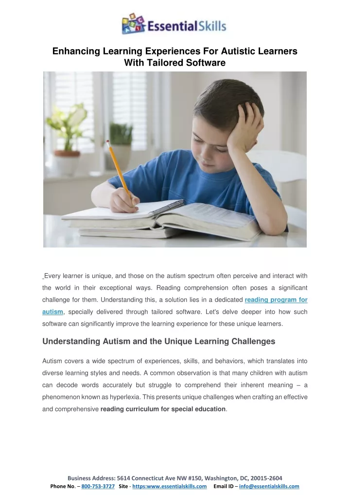 enhancing learning experiences for autistic
