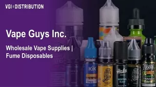 Wholesale Vape Supplies Fume Disposables