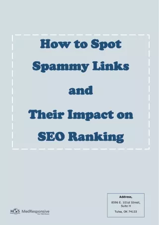 How to Spot Spammy Links and Their Impact on SEO Ranking