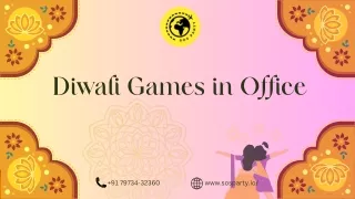 Diwali Games in Office