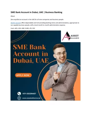 SME Bank Account in Dubai