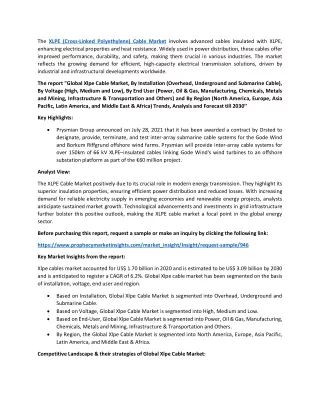 Xlpe Cable Market