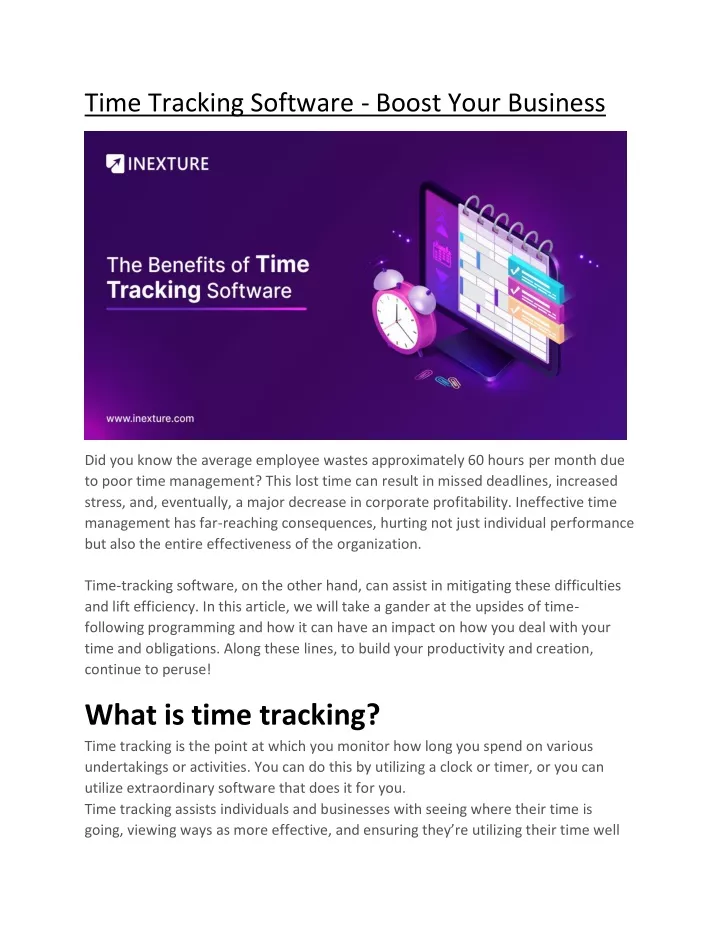 time tracking software boost your business
