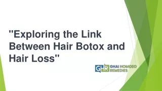 "The Truth About Hair Botox: Is Hair Loss a Concern?"