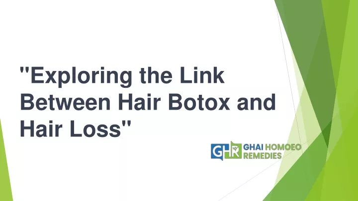 exploring the link between hair botox and hair