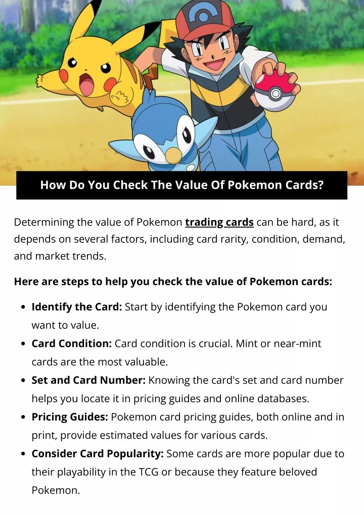 how do you check the value of pokemon cards