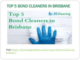 Top 5 Bond Cleaners in Brisbane - JS Cleaning
