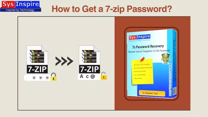 how to get a 7 zip password