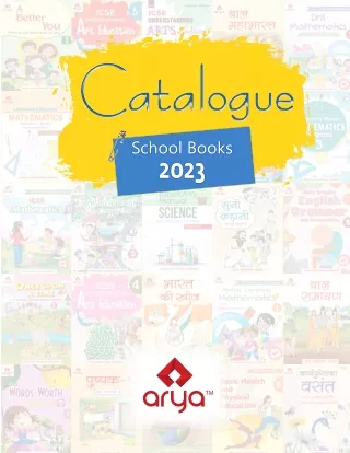 Catalogue for School Books 2023 | Arya Publications