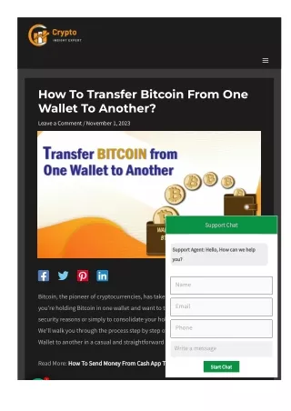 Transferring Bitcoin from One Wallet to Another