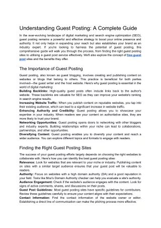 Understanding Guest Posting_ A Complete Guide
