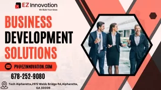 Business Development Solutions with EZ innovation in Alpharetta