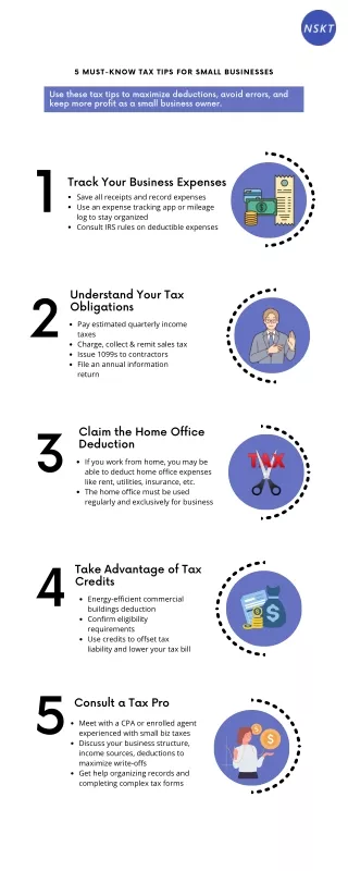 5 Must-Know Tax Tips for Small Businesses