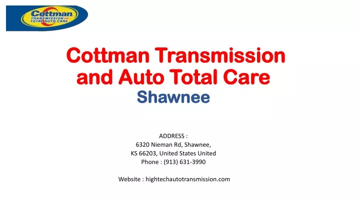 cottman transmission and auto total care shawnee