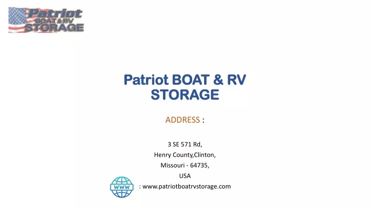 patriot boat rv storage